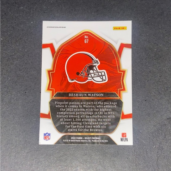 Deshaun Watson Panini Select - 2022 Concourse - Picture 2 of 2